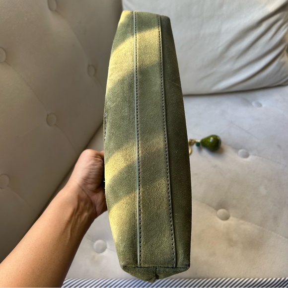 STAUD WINONA SHOULDER BAG | AVOCADO SUEDE (WITH FREE BAG CHARM) - Picture 6 of 9